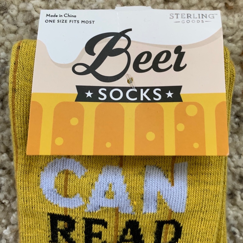 BEER NOVELTY SOCKS NWT - Picture 3 of 3